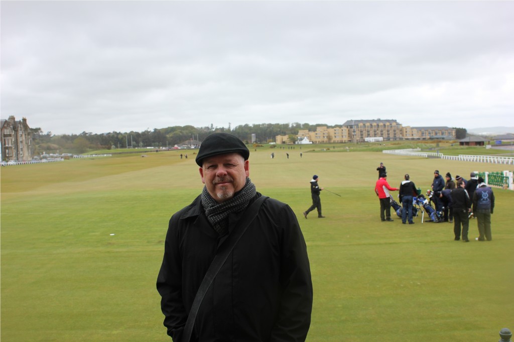 1st tee at The Old Course in St. Andrews, Scotland