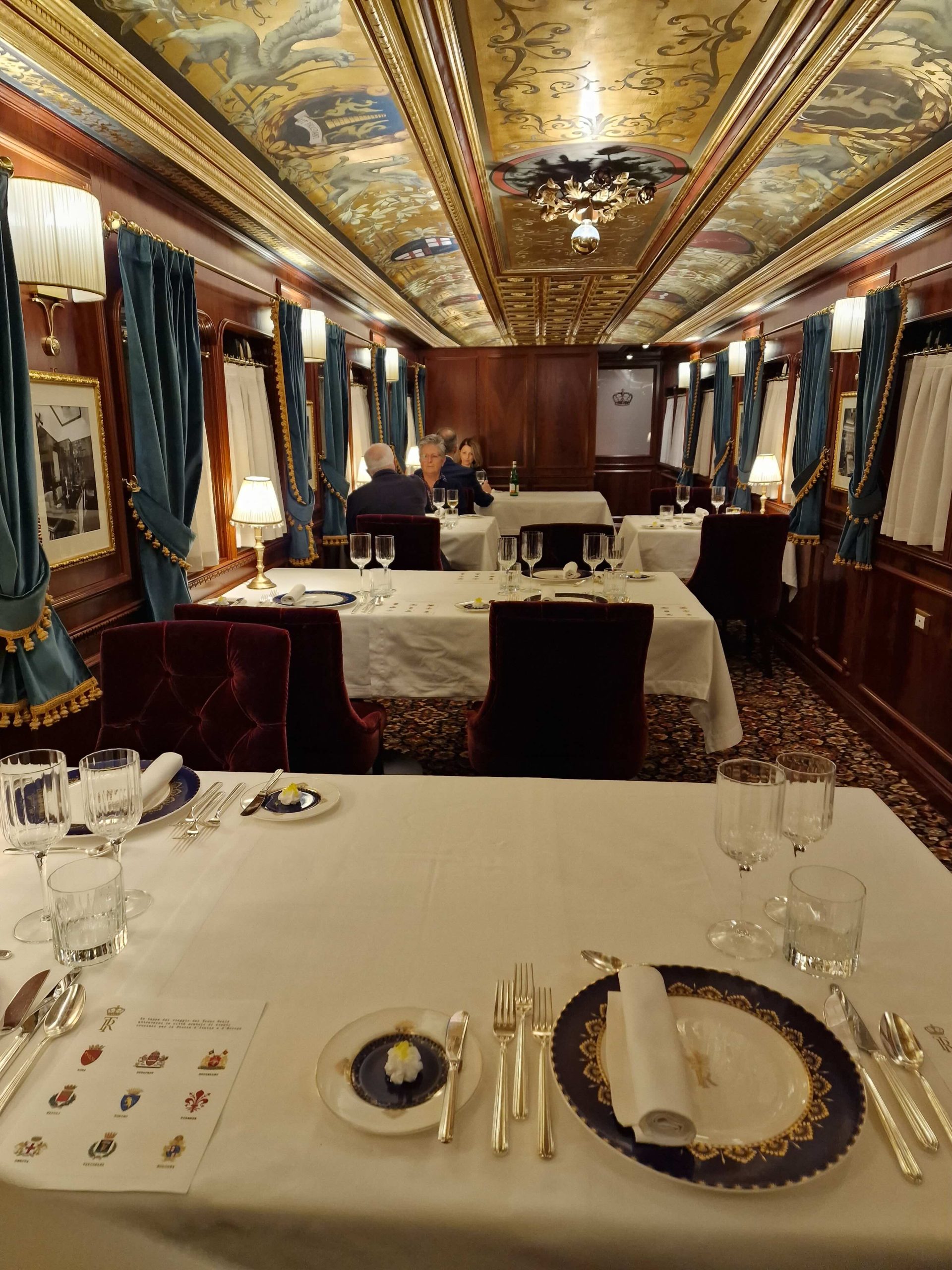 dining car on train